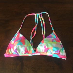 Target Xhiliration bikini top. Hot pink multi